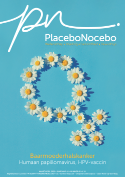 Cover PlaceboNocebo 60 Baarmoederhalskanker